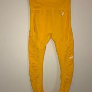 Gymshark Yellow Glow Seamless leggings Size XS